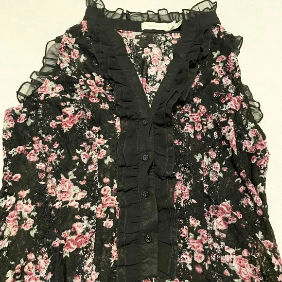 Costa Blanca Floral Top Womens Size Large - Picture 2 of 15